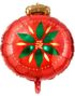 Rund Julekule Folieballong 45 cm