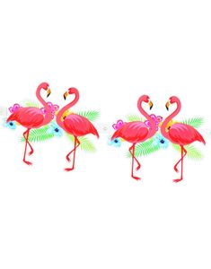 3 Meter Flamingo Girland - Hawaii Sunset