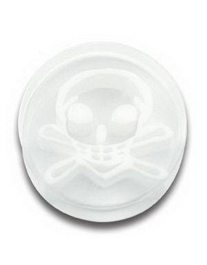 White Skull - Akryl Piercing Plugg