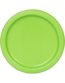 16 st Limegröna Papptallrikar 22 cm
