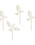 6 stk Dueformede Kaketoppere 14,5 cm