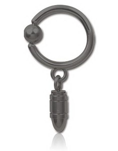 Hängande Patron Black PVD - 1.6 x 12 mm BCR Piercing